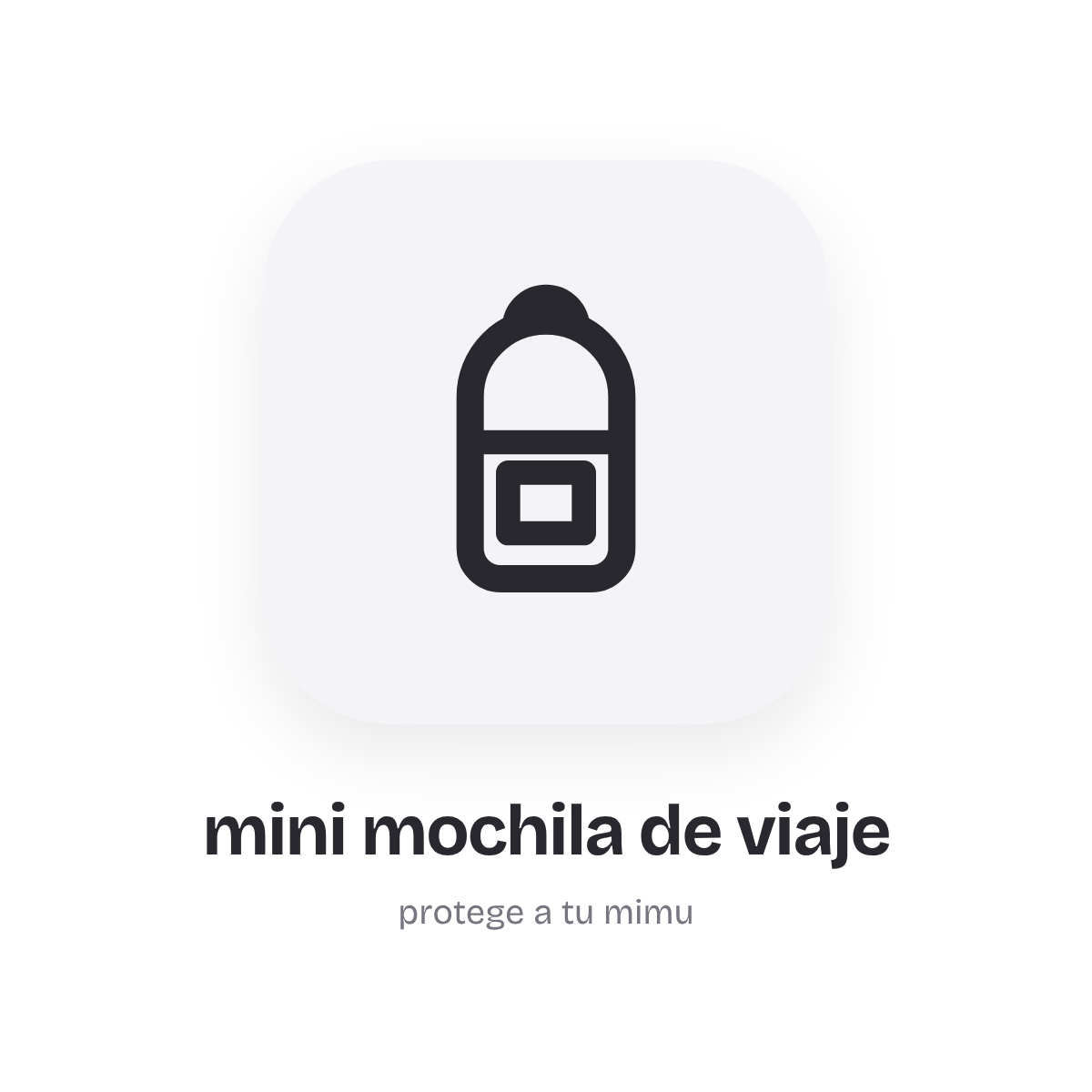 mini mochila de viaje